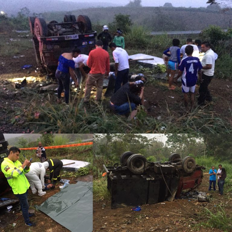 Tres fallecidos y 7 heridos en Quevedo
