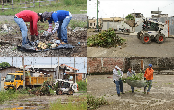 Minga comunitaria para mitigar efectos invernales