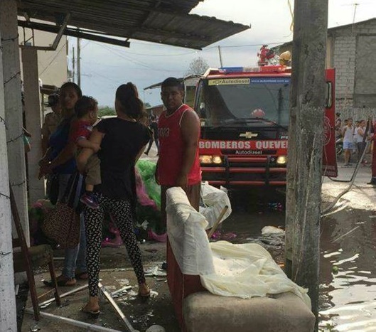 Explosión de cilindro de gas deja 7 heridos en Quevedo