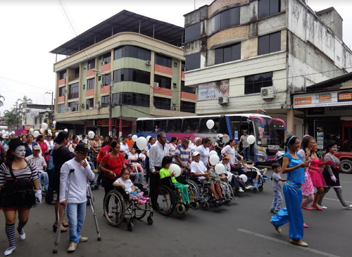 En Quevedo, el MIES celebró Día Internacional de las Personas con  Discapacidad con caminata y casa abierta