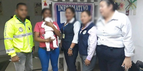 Policía rescata a bebé de 3 meses en Guayas