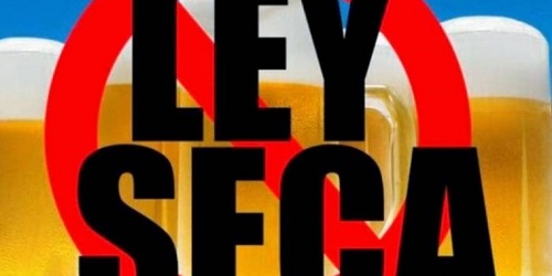 La ley seca rige desde el 2 de febrero