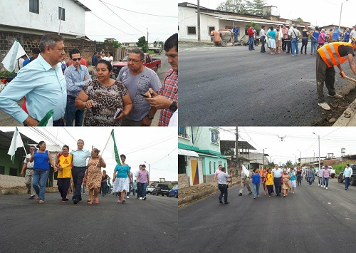 Municipio ejecuta asfaltado de calles en la parroquia El Guayacán