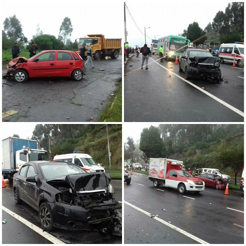 Dos fallecidos tras accidente de tránsito en Av. Simón Bolívar