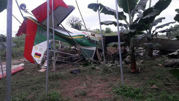 Avioneta se accidentó en Quinindé