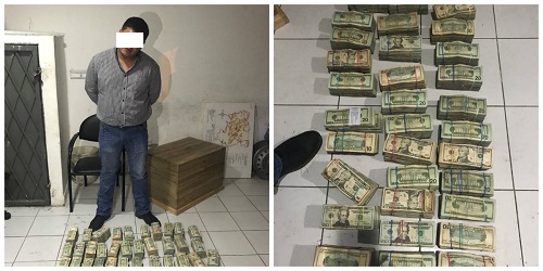Ciudadano es detenido con varios fajos de dólares en Patricia Pilar