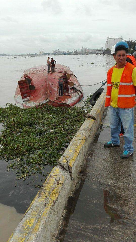 ECU911 Coordinó atención a embarcación virada en río Guayas