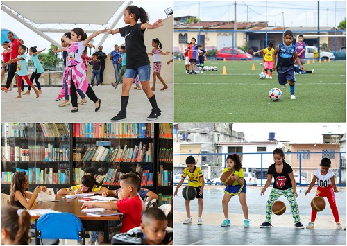 Niños y adolescentes disfrutan de cursos vacacionales de la municipalidad