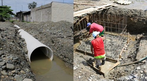 Quevedo: 400 familias beneficiadas con alcantarillado pluvial en La Laguna