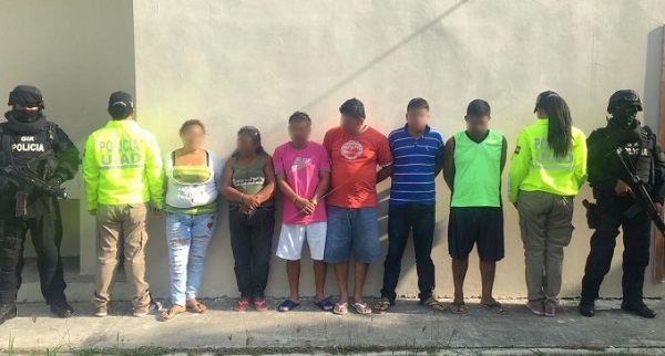 UIAD desmanteló dos organizaciones delictivas en Pichincha, Manabí y Santo Domingo