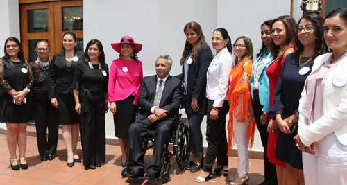 Presidente Moreno declaró a marzo como el mes de la mujer