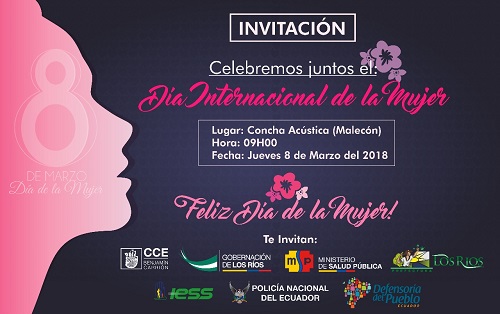 Instituciones celebran Día de la Mujer en Babahoyo