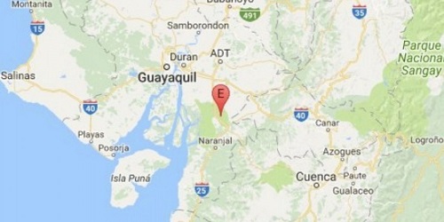 Se registró sismo de 3.8 grados en Naranjal, provincia del Guayas