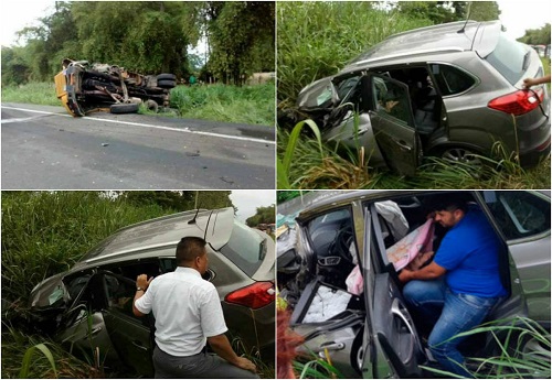 Otro accidente de tránsito en la vía Quevedo -Santo Domingo