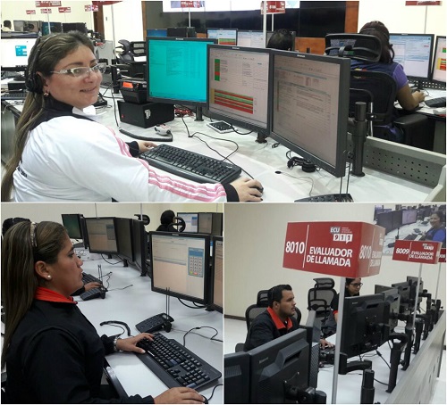 Las mujeres que laboran en el ECU 911 celebran su día trabajando