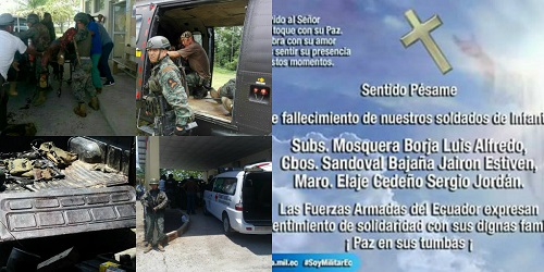 Aquí la lista completa de víctimas en atentado terrorista en Esmeraldas.
