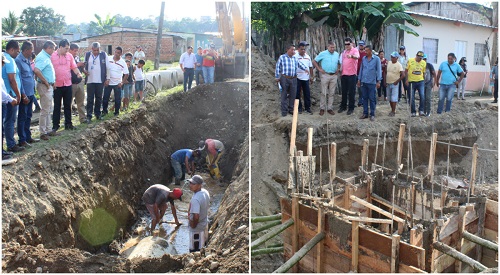 Quevedo: Municipio construye alcantarillado pluvial en sector Playa Grande