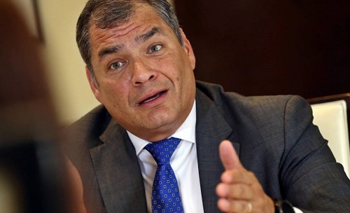 Rafael Correa criticó las declaraciones de Andrés Michelena