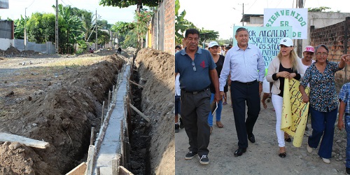 Alcalde Jorge Domínguez constata obras en Los Sauces