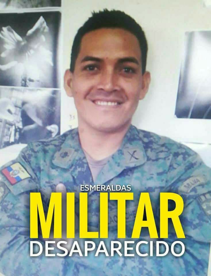 Militar desaparecido en Esmeraldas es de Los Ríos