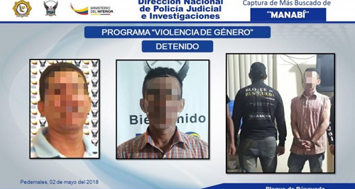 El séptimo más buscado a escala nacional fue capturado en Manabí