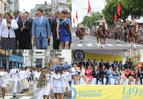 Desfile Cívico-Cultural recorrió las principales avenidas de Babahoyo