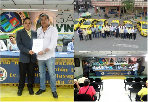 Vinces: Entrega de permisos de operaciones a Taxis Ejecutivos de la Compañía Santa Isabel