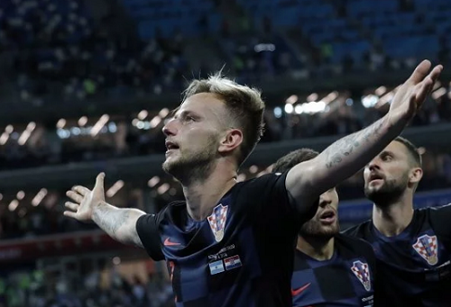 Rakitic remató a Argentina y dio vida a la mejor jugada del partido