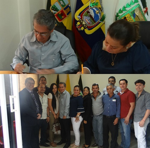 GADM de Vinces firma acuerdo con Universidad de Guayaquil
