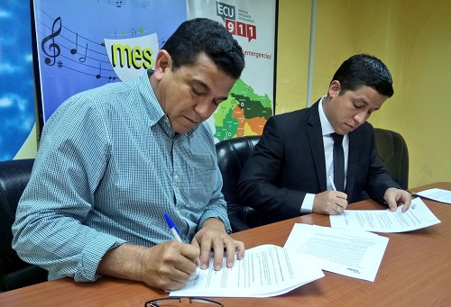 ECU 911 y GAD Buena Fe firmaron convenio para fortalecer la seguridad del cantón