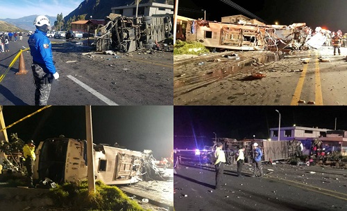 24 fallecidos y 22 heridos tras accidente de tránsito en Papallacta