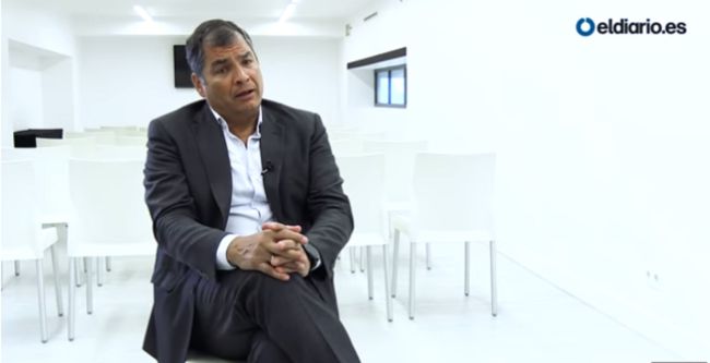 Ex Presidente Correa: «Ecuador sufre una dictadura, pero como es a favor de los poderosos, se guarda un silencio cómplice»