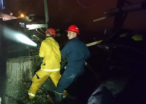 Coordinación de ECU 911 permitió atender incendio de vivienda en Guaranda
