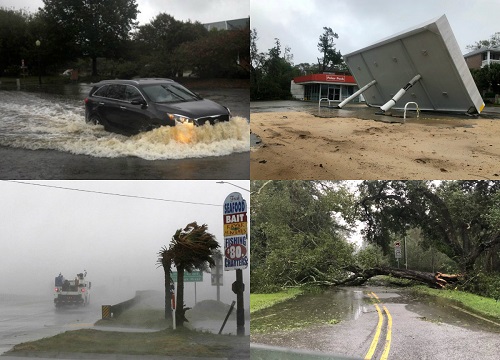 Huracán Florence, la amenaza se empezó a materializar.