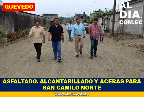 Confirman continuidad de asfaltado en San Camilo Norte