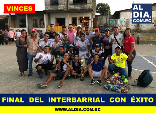 Vinces: Final del interbarrial con éxito