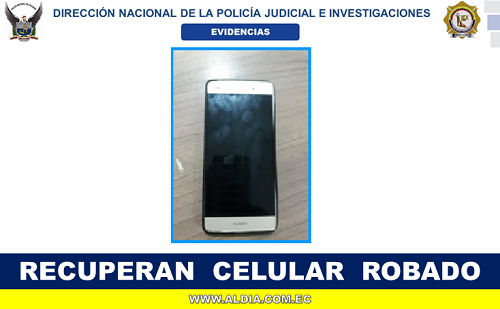 Policía recupera teléfono celular en Quevedo