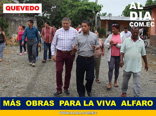 Parroquia Viva Alfaro será beneficiada con más obras en Quevedo