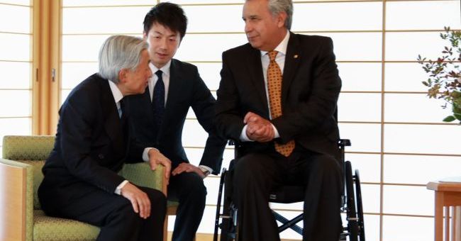 Presidente Lenín Moreno busca inyección de fondos de inversión del Banco de Japón