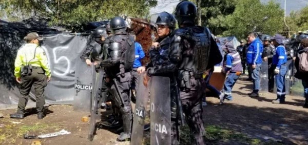 Autoridades desmontaron campamento de venezolanos en Carcelén