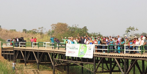 Palenque: Puente La Gabarra es entregado por la Prefectura y la Alcaldía