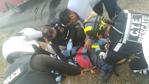 En Puebloviejo ECU 911 coordinó atención de heridos por accidente de tránsito