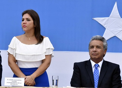 Lenín Moreno libera de funciones a vicepresidenta María Alejandra Vicuña