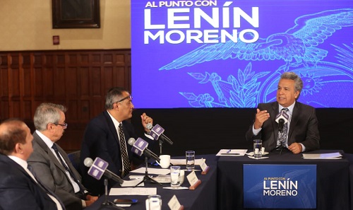 Presidente Lenín Moreno revela nombres de integrantes de terna para vicepresidente