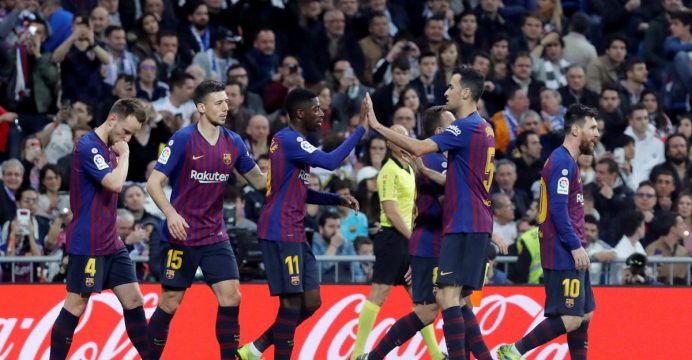 Fc Barcelona derrotó nuevamente al Real Madrid en el Bernabéu