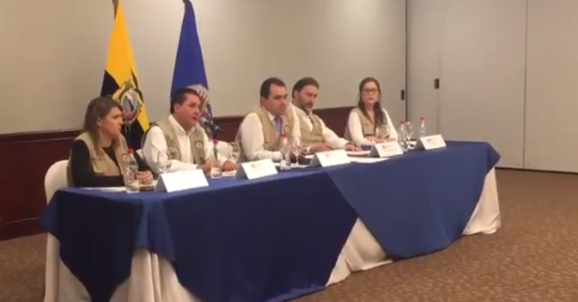 Irregularidades en elecciones de Ecuador y conflicto por campaña del voto nulo, establece informe de Misión de OEA