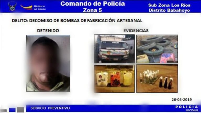 Babahoyo: Iban a lanzar Bombas Molotov en el CNE Los Ríos