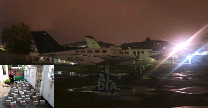 Detienen una avioneta en operativo antidrogas en Guayas