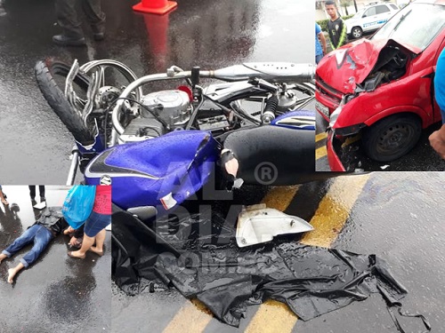 (Vídeo) Hombre murió tras sufrir accidente en motocicleta en Quevedo