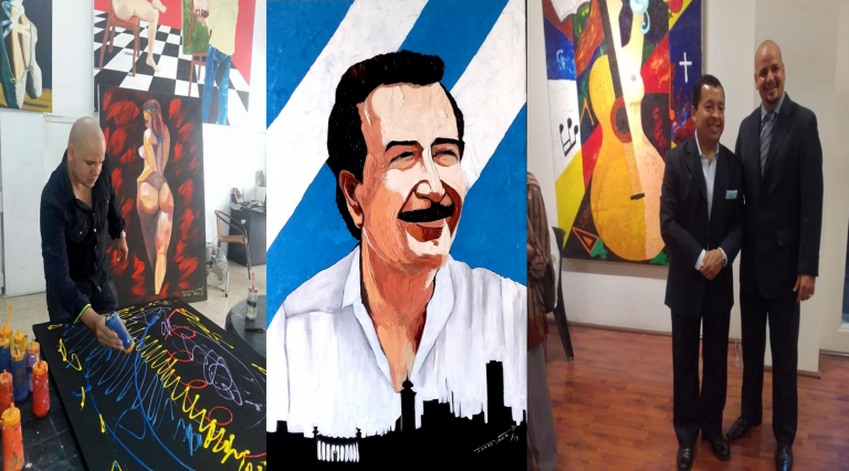 El pintor Jorge Vaca, lleva a Guayaquil su reciente muestra “Colores y Formas”